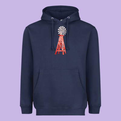 Windmill Fa Element Heavyweight Hoodie Designed By Fadigitalartstudio