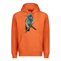 Carrot Ruby Throcuted Hummingbird Premium Hoodie - LillyAllenDesigns