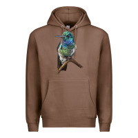 Chestnut Ruby Throcuted Hummingbird Premium Hoodie - LillyAllenDesigns