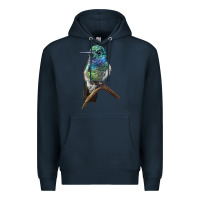 Navy Ruby Throcuted Hummingbird Premium Hoodie - LillyAllenDesigns