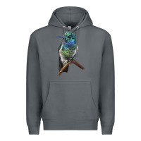 Rock Ruby Throcuted Hummingbird Premium Hoodie - LillyAllenDesigns