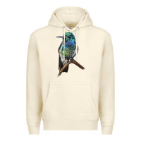 Sandshell Ruby Throcuted Hummingbird Premium Hoodie - LillyAllenDesigns