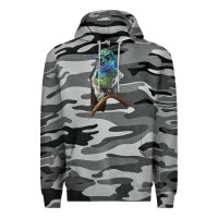 Slate Camo Ruby Throcuted Hummingbird Premium Hoodie - LillyAllenDesigns