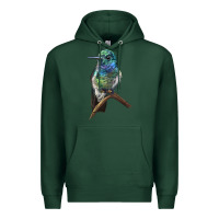 Sports Green Ruby Throcuted Hummingbird Premium Hoodie - LillyAllenDesigns