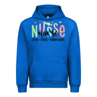 Cobalt coffee scrubs rubber gloves nurse Urban Hoodie - MaliasSmallBusiness
