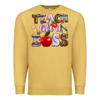 Antique Gold teach like a boss Premium Sweatshirt - AdoDesignShop