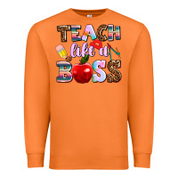 Carrot teach like a boss Premium Sweatshirt - AdoDesignShop