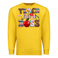 Lemon teach like a boss Premium Sweatshirt - AdoDesignShop