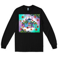 Black ohana stitch Long Sleeve Tee - AdoDesignShop