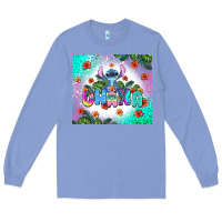 Colony Blue ohana stitch Long Sleeve Tee - AdoDesignShop