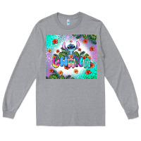Heather Grey ohana stitch Long Sleeve Tee - AdoDesignShop