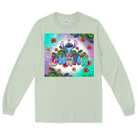 Matcha ohana stitch Long Sleeve Tee - AdoDesignShop