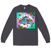 Smoke ohana stitch Long Sleeve Tee - AdoDesignShop