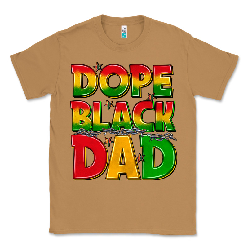 Dope Black Dad With Stars Classic Tee by texasbilliewilder | Teevron