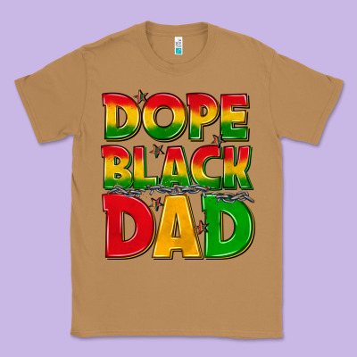 Classic Tee dope black dad with stars