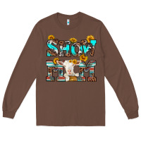 Chestnut show mom goat Long Sleeve Tee - RanaPortraitStore