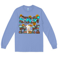 Colony Blue show mom goat Long Sleeve Tee - RanaPortraitStore
