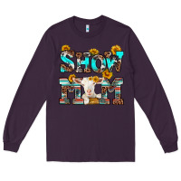 Plum show mom goat Long Sleeve Tee - RanaPortraitStore