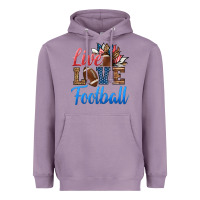 Lavender live love american football Heavyweight Hoodie - HRA Design Shop
