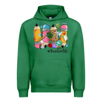 Emerald teacher life pencils Urban Hoodie - MaliasSmallBusiness
