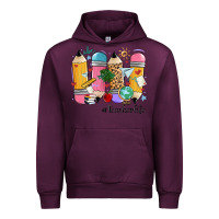 Mauve Wine teacher life pencils Urban Hoodie - MaliasSmallBusiness