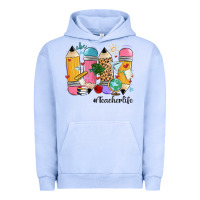 Pigment Grape Ice teacher life pencils Urban Hoodie - MaliasSmallBusiness