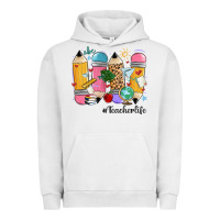 Pigment Lunar Rock teacher life pencils Urban Hoodie - MaliasSmallBusiness