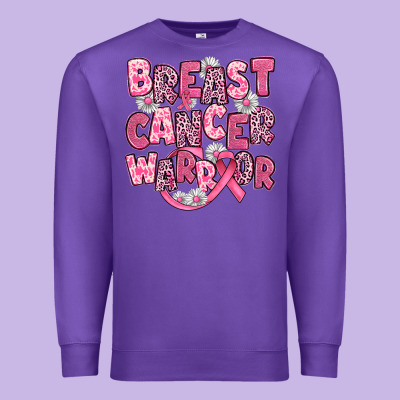 Breast Cancer Warrior Premium Sweatshirt Designed By Jahusdesignshop