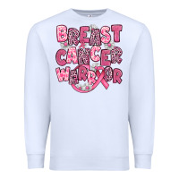 White breast cancer warrior Premium Sweatshirt - JahusDesignShop