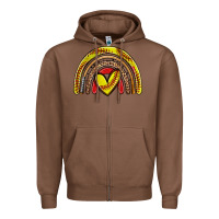 Chestnut softball rainbow Zipper Hoodie - Zillion Design Studio