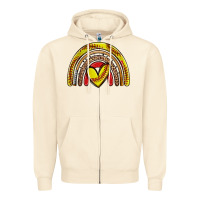Sandshell softball rainbow Zipper Hoodie - Zillion Design Studio