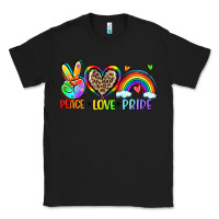 Black peace love pride Classic Tee - Zillion Design Studio