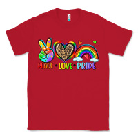 Red peace love pride Classic Tee - Zillion Design Studio