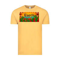 Vintage Mustard desert darlin' aztec desert sunset license plate Vintage Tee - Artiststas