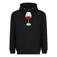 Black wine glass fa element Heavyweight Hoodie - FaDigitalArtStudio