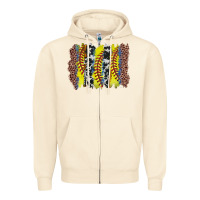 Sandshell softball brushstroke Zipper Hoodie - Zillion Design Studio