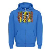 True Royal softball brushstroke Zipper Hoodie - Zillion Design Studio