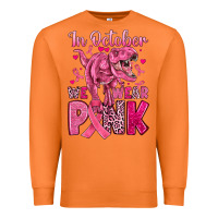 Carrot in october we wear pink dinosaur Premium Sweatshirt - JahusDesignShop