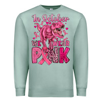 Seafoam in october we wear pink dinosaur Premium Sweatshirt - JahusDesignShop