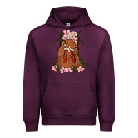 Mauve Wine chicken Urban Hoodie - MaliasSmallBusiness