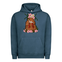 Pigment Midnight Navy chicken Urban Hoodie - MaliasSmallBusiness