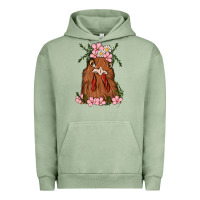 Pigment Oil Green chicken Urban Hoodie - MaliasSmallBusiness