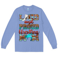 Colony Blue loud and proud wrestling mom Long Sleeve Tee - RanaPortraitStore
