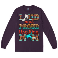 Plum loud and proud wrestling mom Long Sleeve Tee - RanaPortraitStore