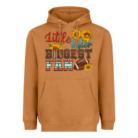 Meerkat little sister biggest fan american football Heavyweight Hoodie - HRA Design Shop