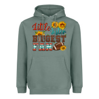 Sage little sister biggest fan american football Heavyweight Hoodie - HRA Design Shop