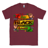 Burgundy dope black therapist juneteenth Classic Tee - texasbilliewilder