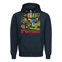 Navy ready to crush first grade Zipper Hoodie - texasbilliewilder