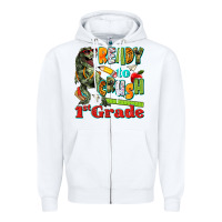 White ready to crush first grade Zipper Hoodie - texasbilliewilder