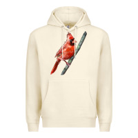 Sandshell Northern Cardinal Bird Premium Hoodie - LillyAllenDesigns